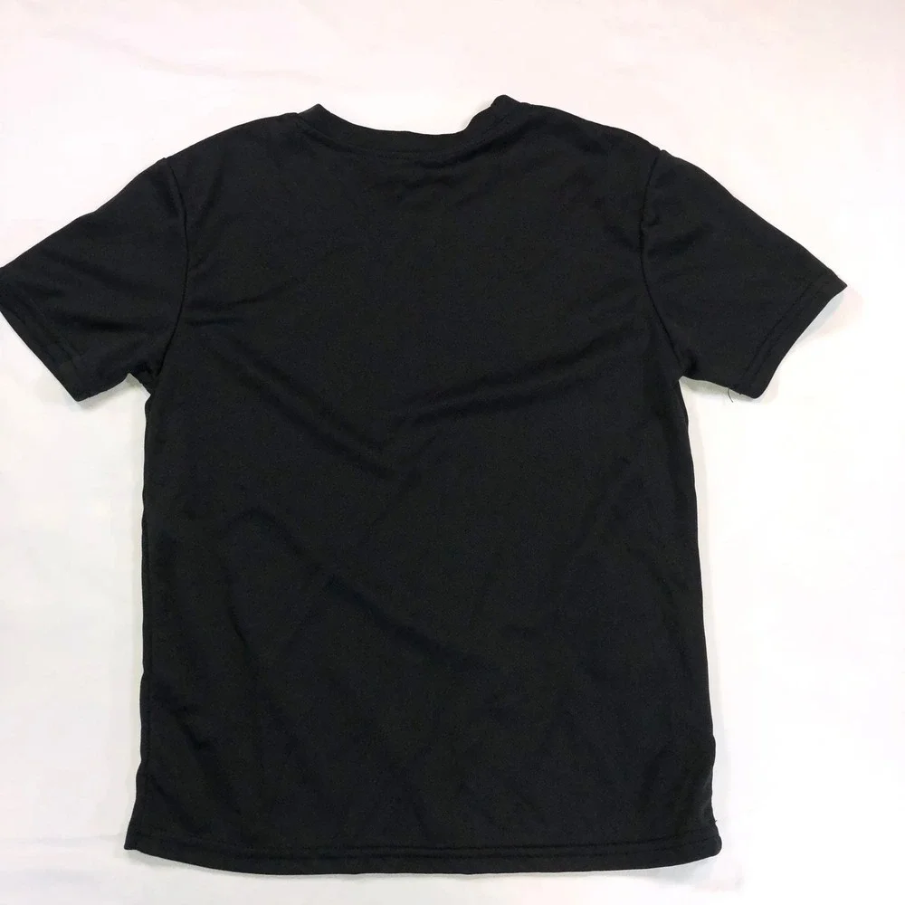 Real Essentials kids Activewear T-Shirt Set 4 Pack Medium Black Green Teal White
